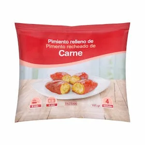 Pimientos del Piquillo Relleno de Carne Hacendado Ultracongelados 0.185 KG