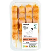 Pincho de Pollo Adobado Ranchero Eroski, Bandeja 360 G