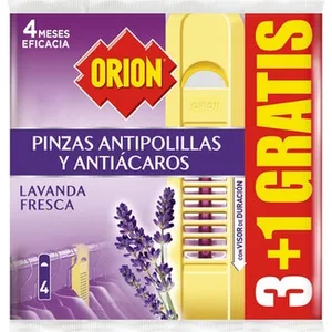 Pinza Antipolillas y Ácaros Perfume Lavanda Fresca + 1 Unidad Gratis Orion