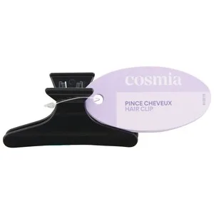 Cosmia Pinza Grande para Cabello de Color Negro.