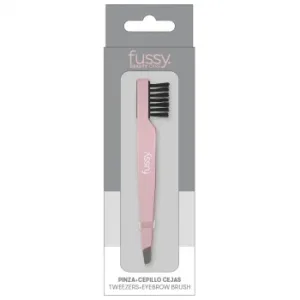 Pinza para Depilar con Cepillo Cejas Fussy 1 Ud.