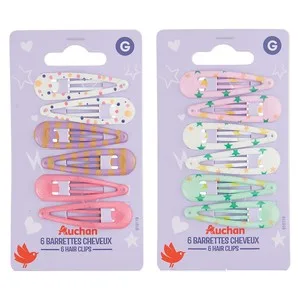 Producto Alcampo Pinzas para Cabello con Diseño Infantil 6 Uds.