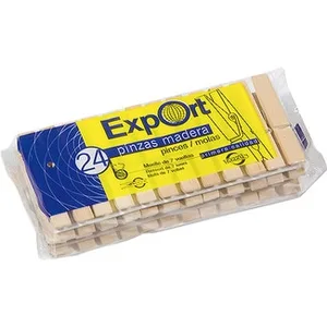 Pinzas para la Ropa de Madera  Ex-port 24 Unidades
