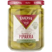 Piparra con Aceite Oliva Virgen Extra Sarasa, Frasco 190 G