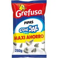 Pipas con Sal XL Pipas G, Bolsa 260 G
