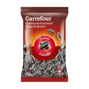 Pipas de Girasol Saladas Carrefour 200 G.