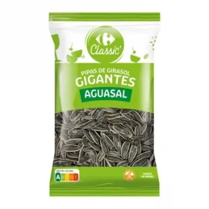 Pipas Gigantes Aguasal Classic Carrefour sin Gluten 400 G.