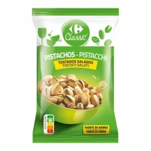 Pistachos Tostados y Salados Classic Carrefour 200 G.
