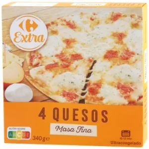 Pizza 4 Quesos Carrefour 340 G.