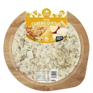 Pizza 4 Quesos Carrefour Classic 400 G.