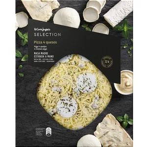 Pizza 4 Quesos de Fermentación Lenta el Corte Ingles Selection