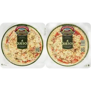 Pizza 4 Quesos Pack de 2 Unidades 2 X 210 Gr
