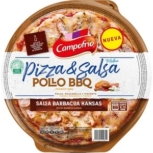 Pizza Barbacoa Pollo con Salsa Barbacoa Kansas Campofrio