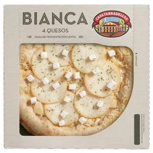 Casa Tarradellas Pizza Fresca Bianca 4 Quesos Cocida al Horno de Piedra Casa Tarradellas 400 G