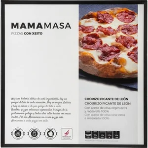 Pizza con Chorizo Picante de León  Mamamasa 370 G