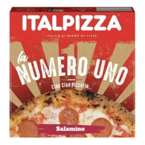 Pizza con Salami Pepperoni Italpizza 410 G.