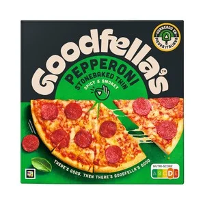Goodfella´s Pizza Congelada de Pepperoni, con Base Fina y Crujiente Horneada en Piedra 332 G.