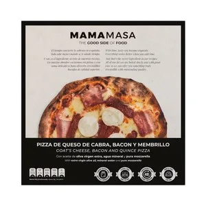 Mamamasa Pizza Congelada de Queso de Cabra, Bacon y Membrillo 500 G.