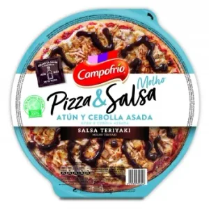 Pizza de Atún, Cebolla Asada y Salsa Teriyaki Pizza & Salsa Campofrio 360 G.