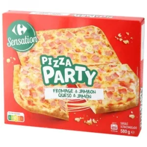 Pizza de Jamón y Queso Carrefour 580 G.