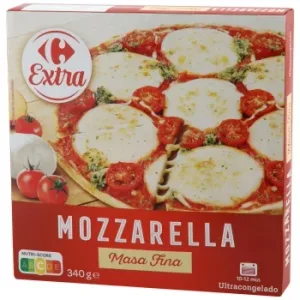 Pizza de Mozzarella Carrefour 340 G.