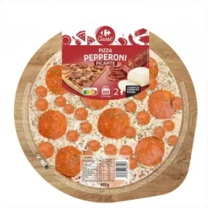 Pizza de Pepperoni Carrefour Classic' 410 G.