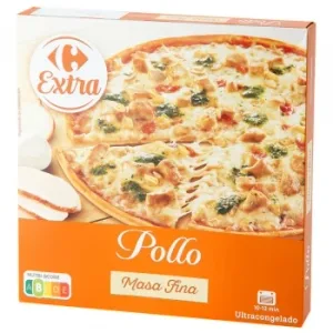Pizza de Pollo Carrefour 335 G.