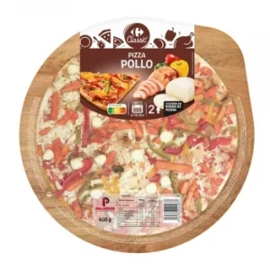 Pizza de Pollo Carrefour Classic' 400 G.