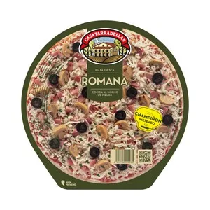 Casa Tarradellas Pizza Fresca Romana con Champiñón Salteado y Cocida al Horno de Piedra Casa Tarradellas 410 G. 415 G