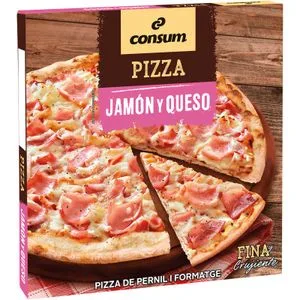 Pizza Jamón y Queso 340 Gr