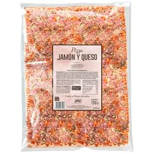 Pizza Jamón y Queso Rectangular 750 Gr