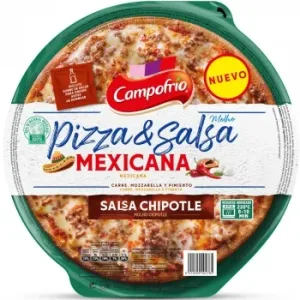 Pizza Mexicana con Salsa Chipotle Pizza & Salsa Campofrío 400 G.