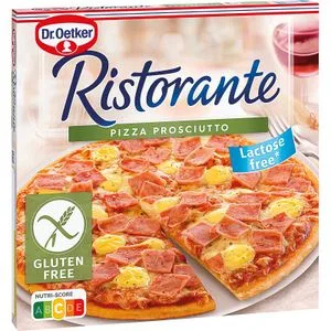 Pizza Prosciutto sin Gluten sin Lactosa 345 Gr
