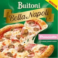 Pizza Proscuitto&funghi Buitoni Bella Napoli, Caja 375 G