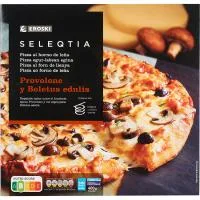 Pizza Provolone-boletus Eroski Seleqtia, 1 Ud, 400 G