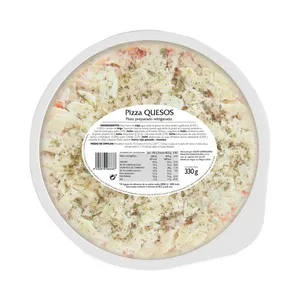 Palacios Pizza Refrigerada de Queso (gouda y Cheddar) 330 G.