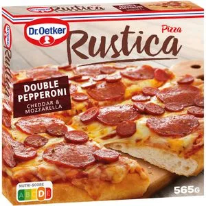 Pizza Rústica Pepperoni Cheddar y Mozzarella 565 Gr
