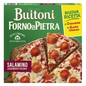 Pizza Salami Ligeramente Picante Forno Di Pietra Buitoni 300 G.
