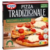 Pizza Tradizionale Mozzarella e Pesto DR Oetker, Caja 370 G