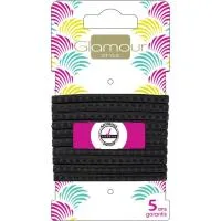 Gomas Planas Antideslizante Negras Glamour, Pack 10 Uds