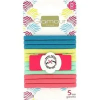 Gomas Planas de Caucho de Colores Glamour, Pack 12 Uds