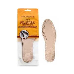 Plantilla Piel Natural Achuchonas, Antiolor, Transpirable, Confort, Talla 44/45.