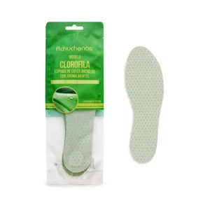 Plantillas Antiolor Clorofila Achuchonas, Aroma Mentol, Extra Comodidad, Talla 37/38.