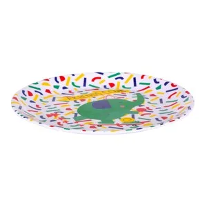 Plato de Postre Fabricado en Melamina, 20 Cm, Animal Club, Taberseo.