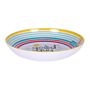 Plato Hondo Estampado Fabricado en Melamina, 20 Cm, Happy Taberseo.