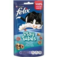 Play Tubes de Pescado para Gato Félix, Bolsa 50 G