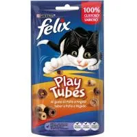 Play Tubes de Pollo para Gato Félix, Bolsa 50 G