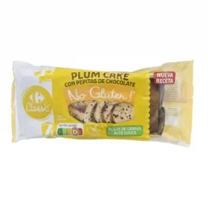 Plum Cake con Pepitas de Chocolate Carrefour No Gluten sin Gluten 300 G.
