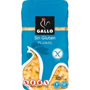 Plumas sin Gluten Paquete 450 Gr