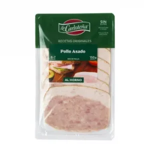 Pollo Asado al Horno Relleno en Lonchas la Carloteña sin Gluten 150 G